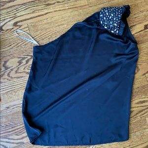 Excellent Condition - one sleeve blouse with beads